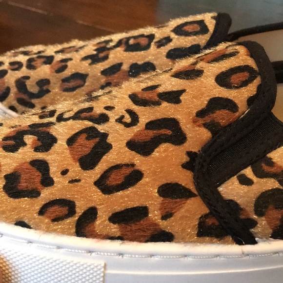 Leopard Print Bling Slip Ons 7.5W - Picture 4 of 5